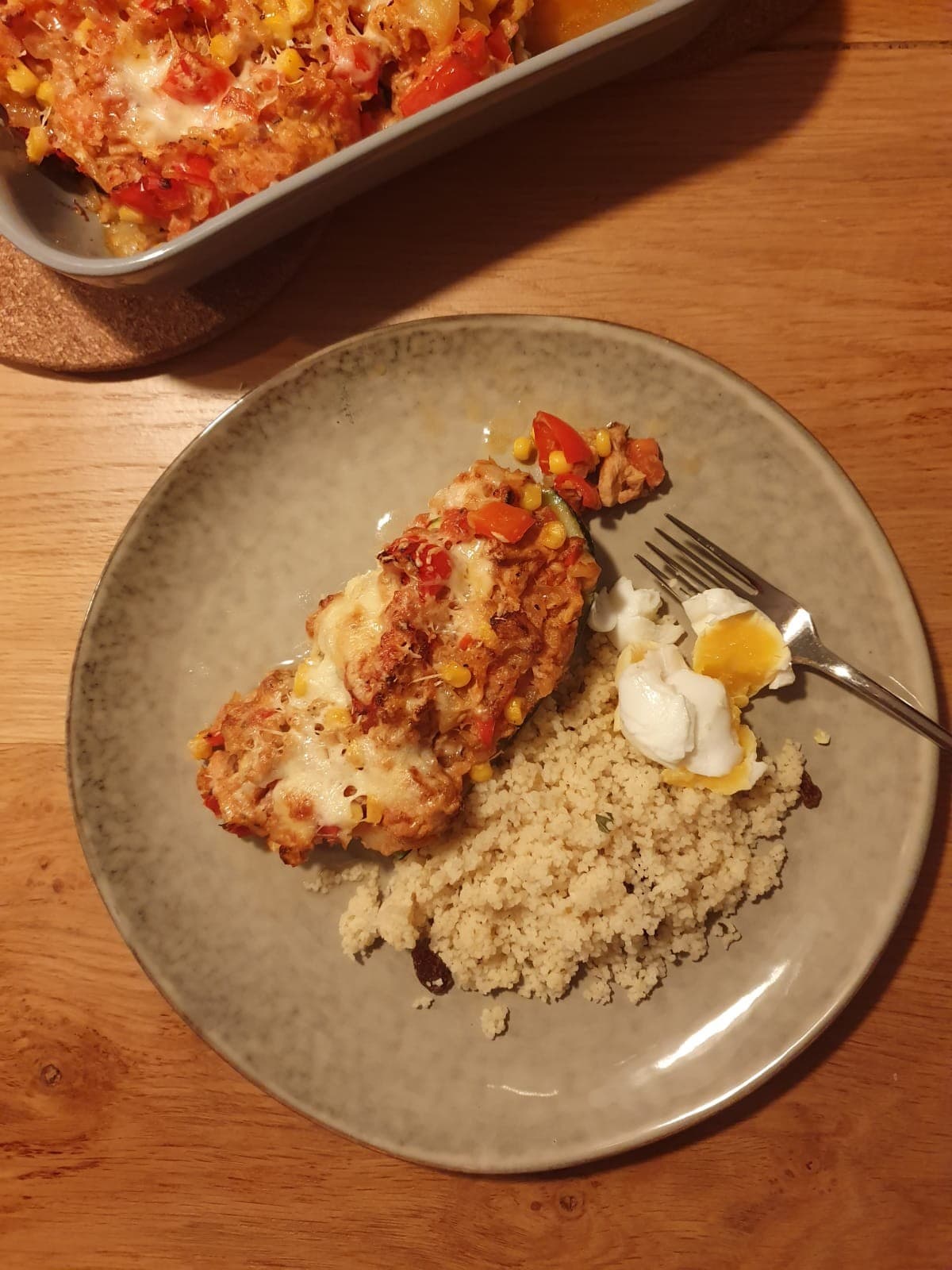 Gevulde Courgette met tonijn