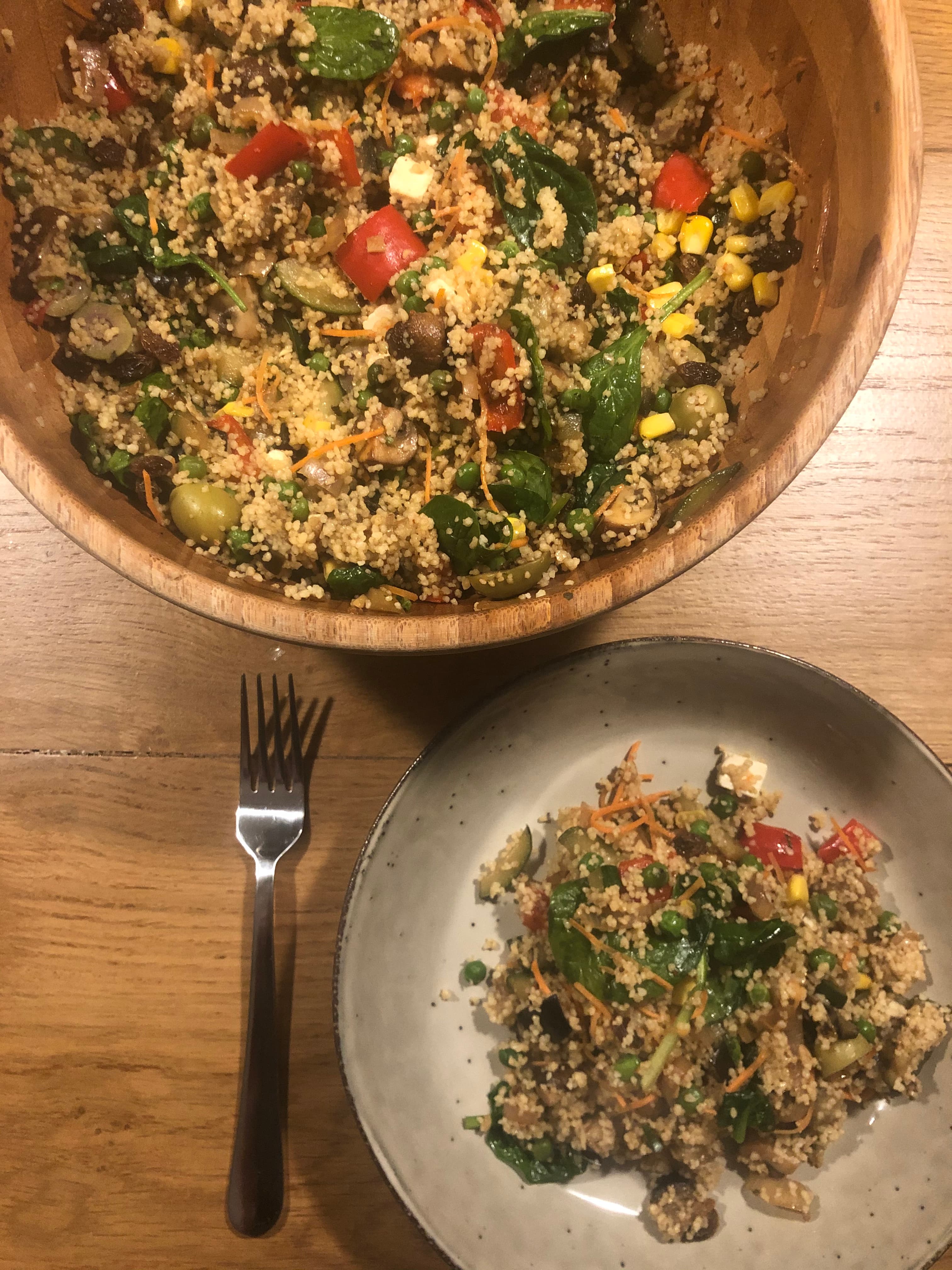 Couscous met gegrilde groenten