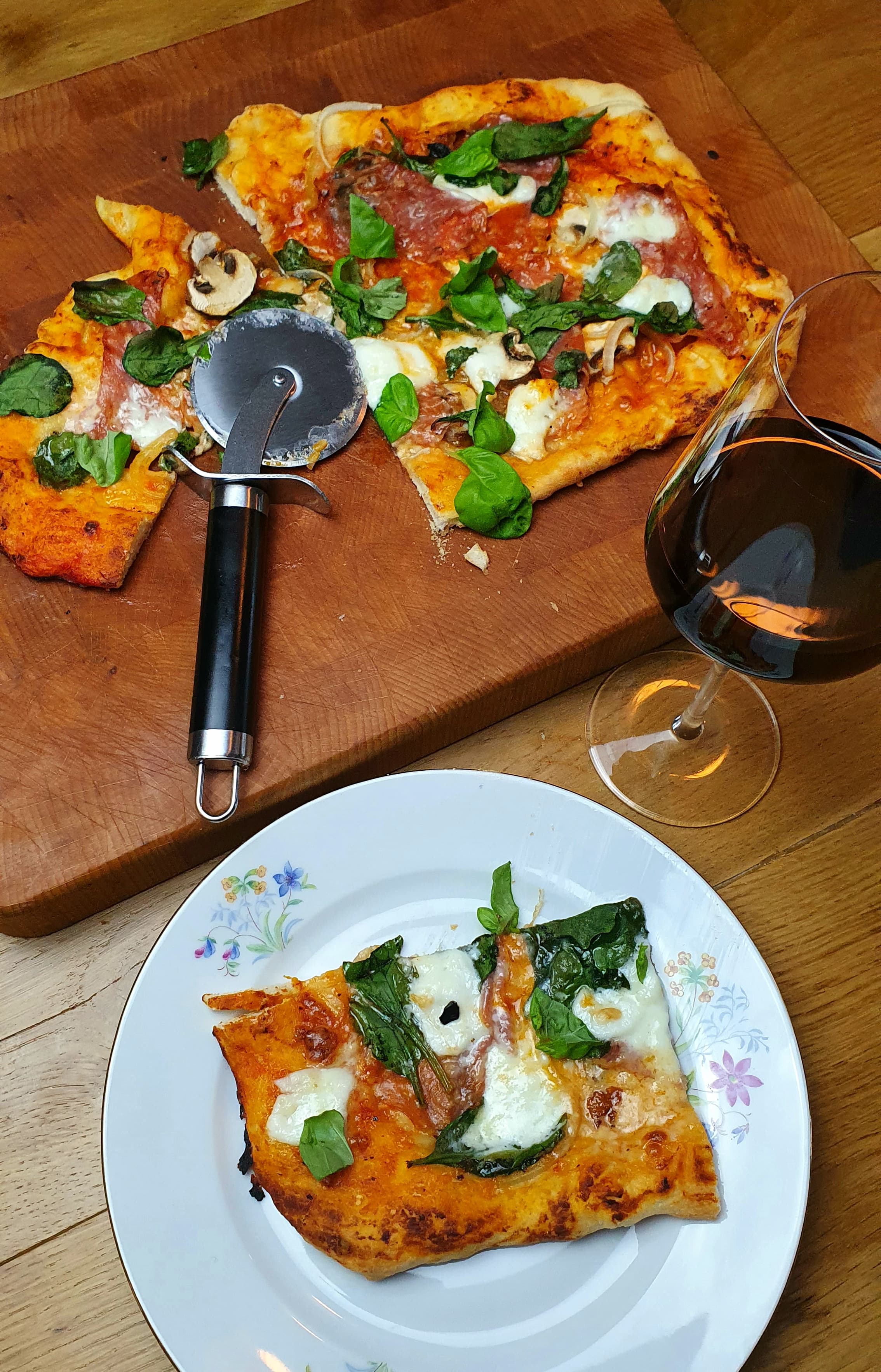 Zelfgemaakte pizza