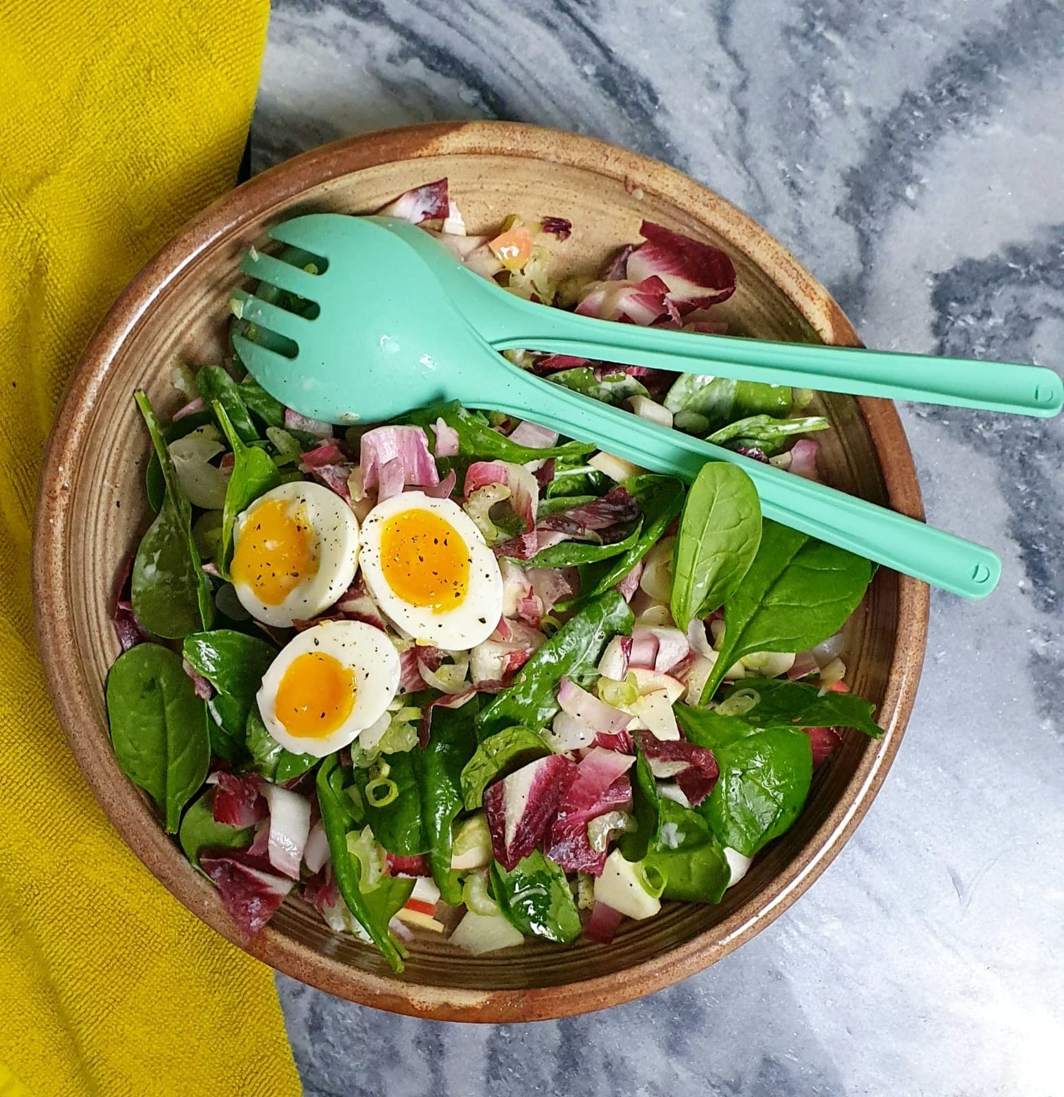 Frisse Roodlof salade