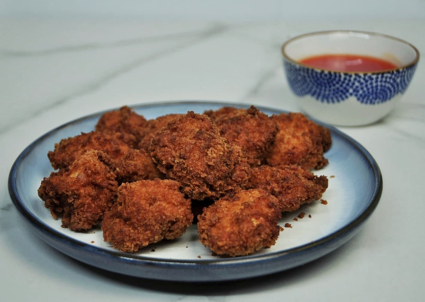 Homemade kipnuggets dubbel gepaneerd