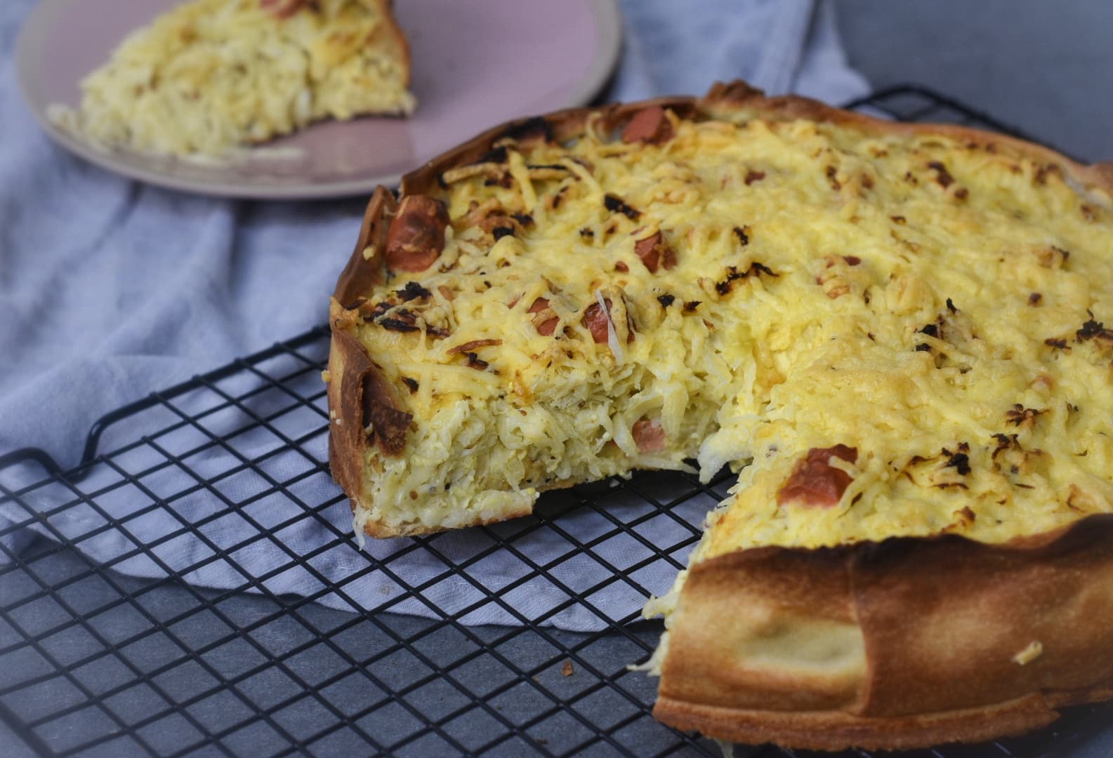 Quiche met zuurkool
