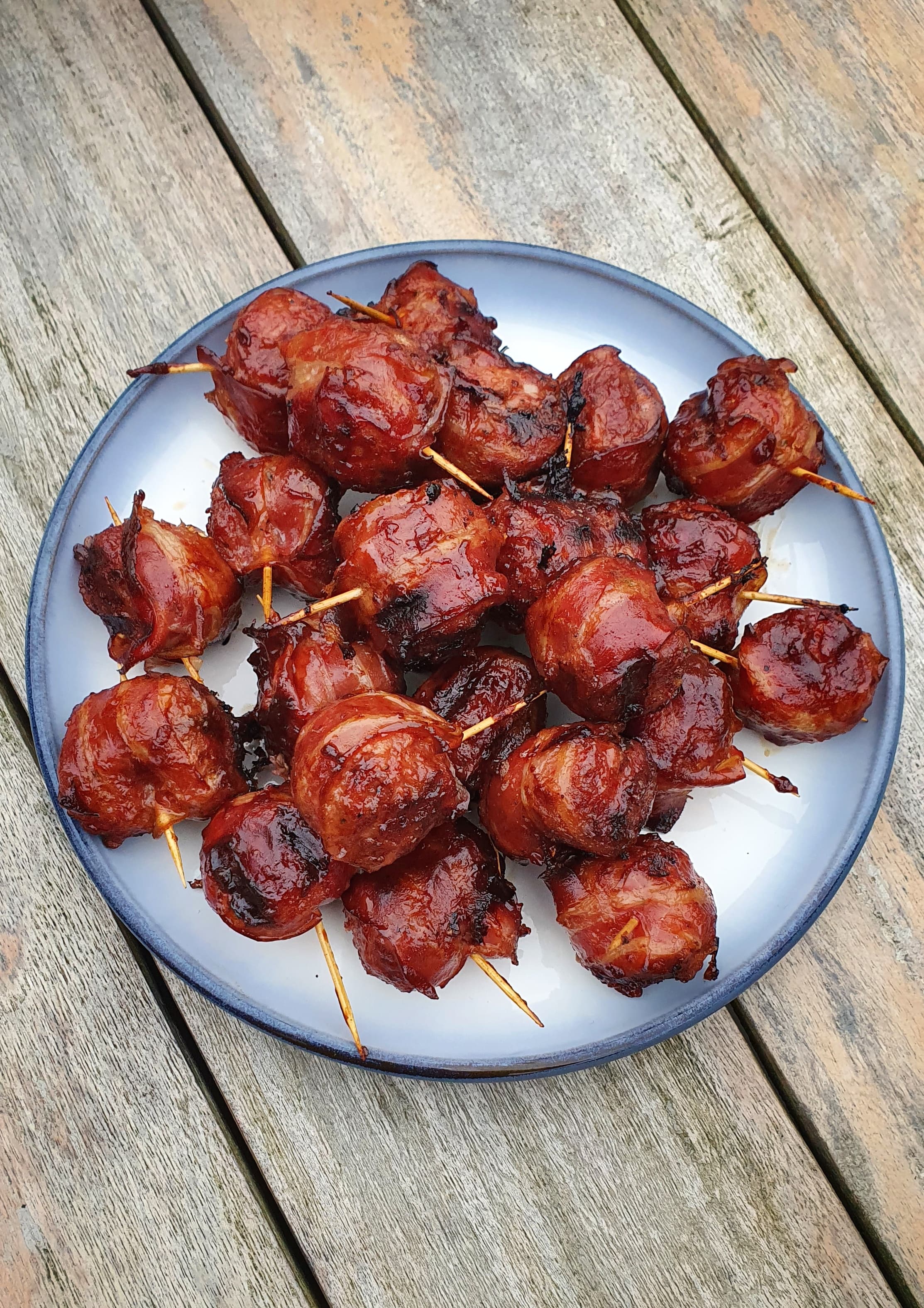 Moink balls van de BBQ