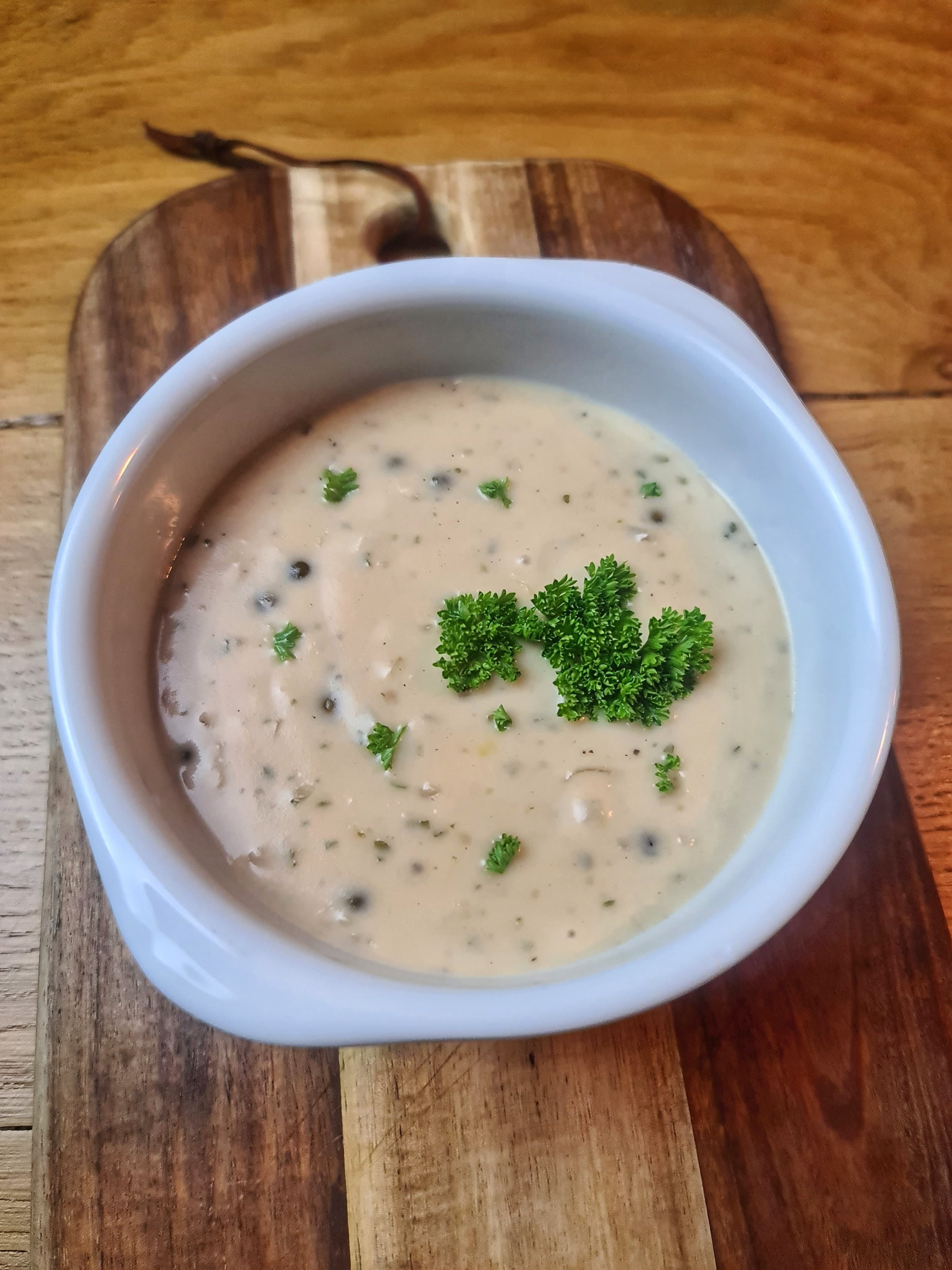 Pepersaus recept met room