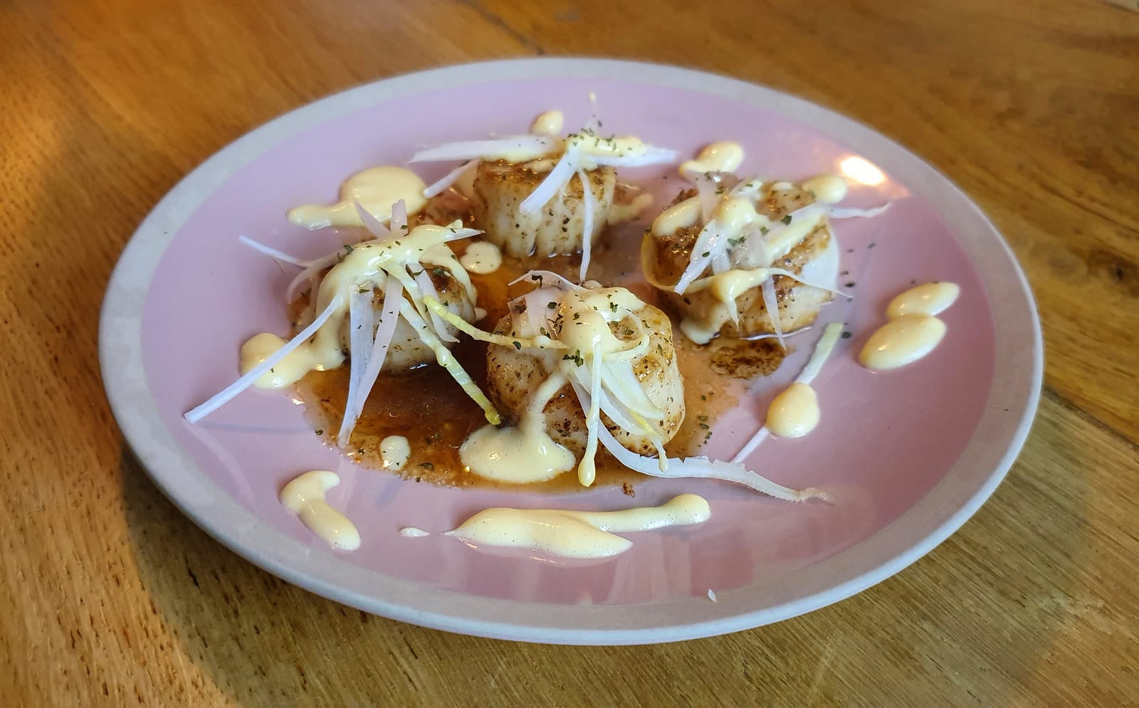 Coquille met witlof mousse van cava