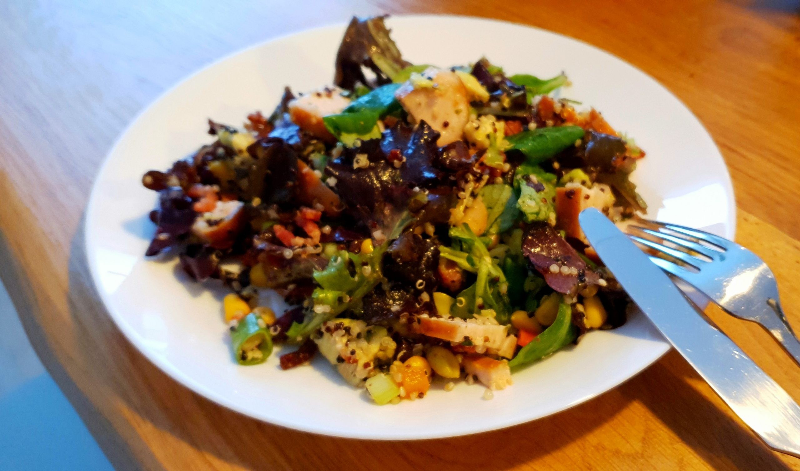 Quinoa Salade Met Gerookte Kip Gezonde Lunchtip