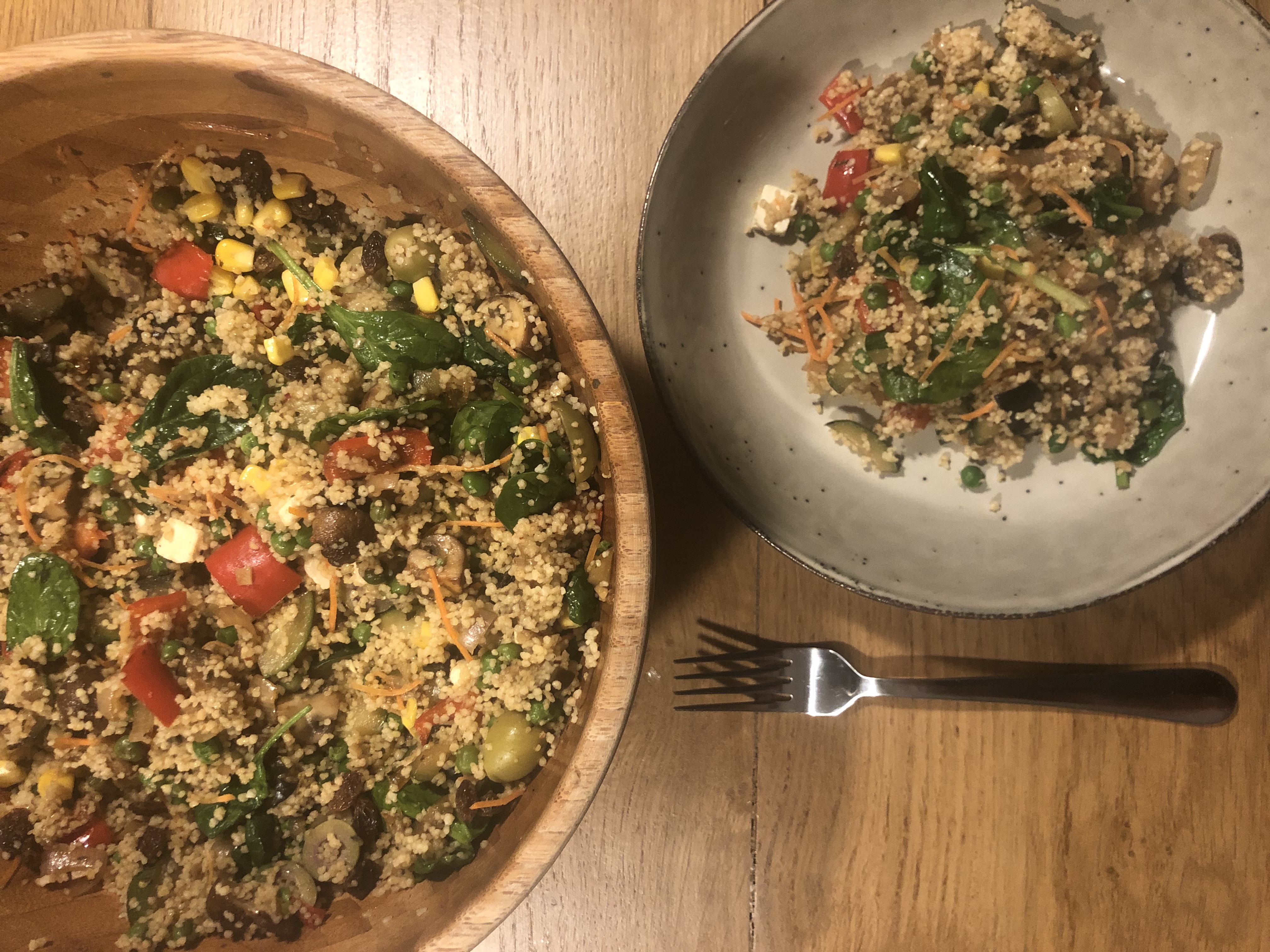 Couscous met gegrilde groenten