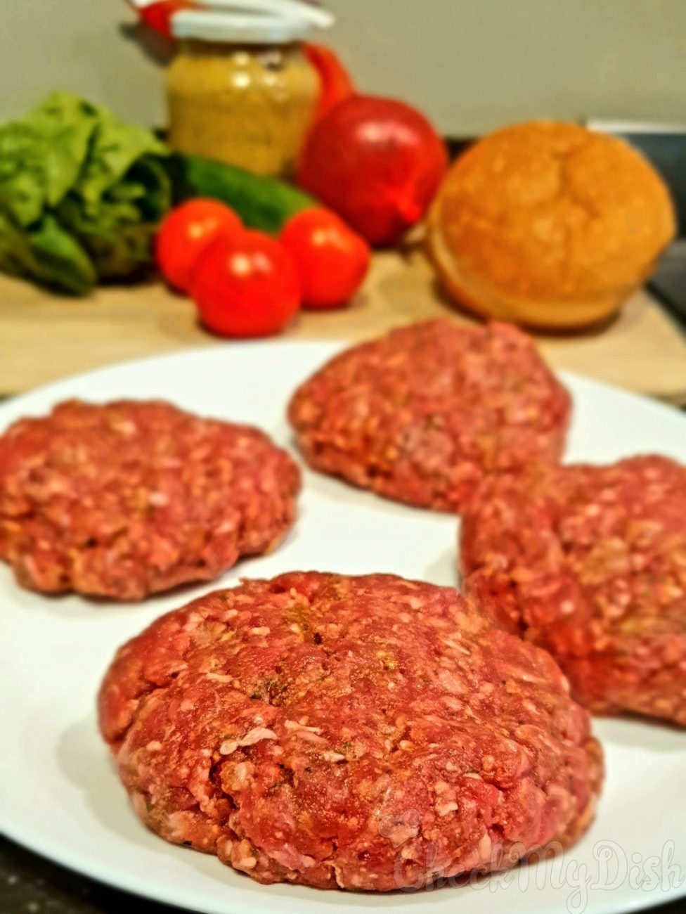 schuif Reis Benodigdheden Homemade Hamburger - CheckMyDish