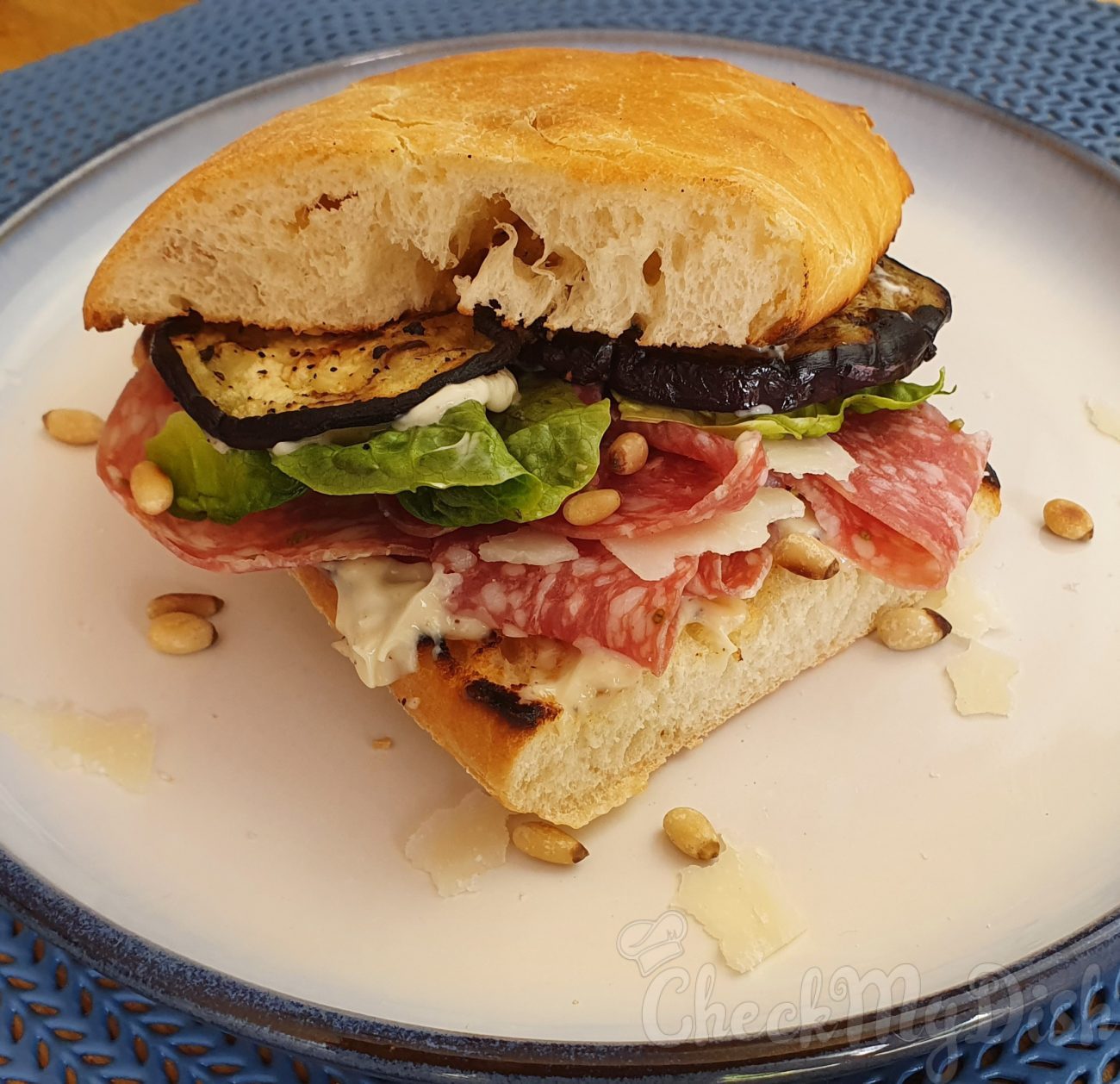 Italiaans broodje met venkelsalami