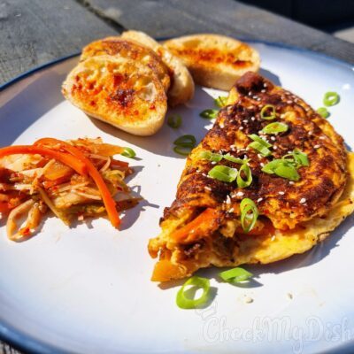 Heerljke omelet met kimchi